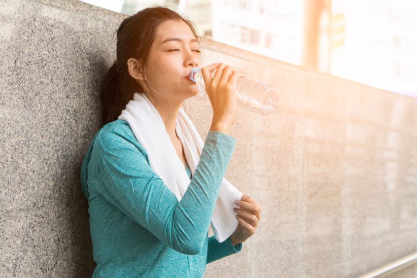 Woman Drinking Water